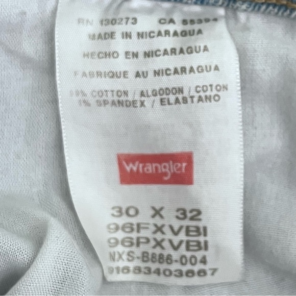 Wrangler Upcycled Cutoff Demim Jean Shorts Size 30 Cowboy Skeleton Zombie Art - Picture 5 of 9